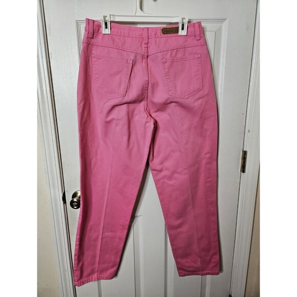 Vintage 90s  Bill Blass High Rise Womens Jeans Stretch Pink Size 12x30 - Picture 5 of 8